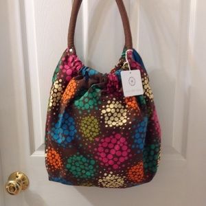 NEW Cul-de-sac Canvas Hobo Tote Bag